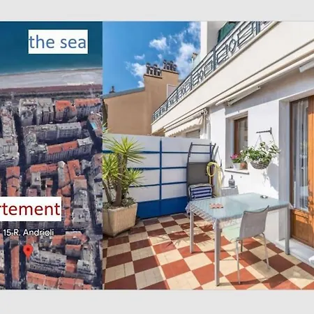 Studio With Large Terrace Sea View 4th Floor * ניס
